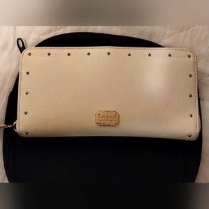 New White RALPH LAUREN LONG ENVELOPE Womens Wallet!